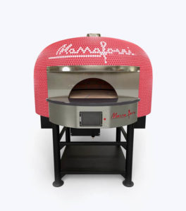 Marra Forni Red Penny Round Tile Rotator Brick Oven