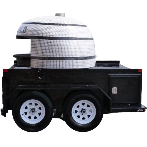 Double Axle wood fired pizza trailer image