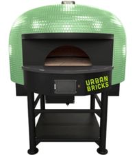 image of a rotating pizza oven commercial taken by Marra Forni customer the Urban Bricks.